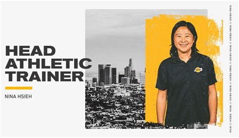 nina hsieh|Lakers Hire Nina Hsieh as Head Athletic Trainer